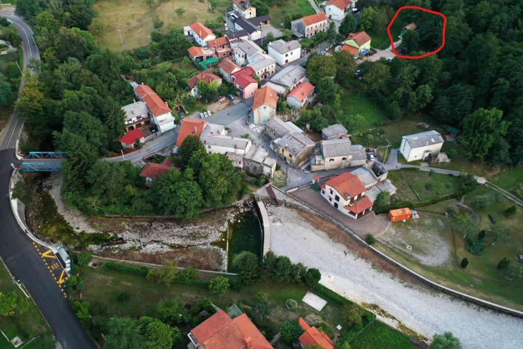 Letecký snímek ubytování Green House