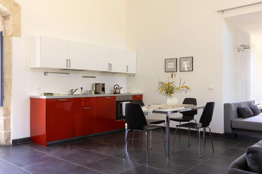 Kuchyň nebo kuchyňský kout v ubytování Masseria del Carrubo