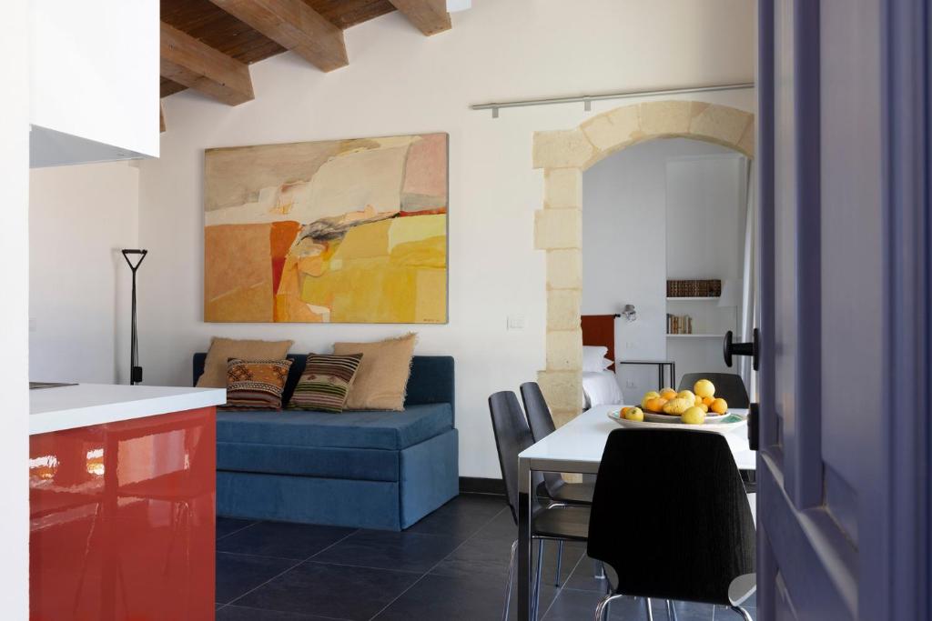 Posezení v ubytování Masseria del Carrubo
