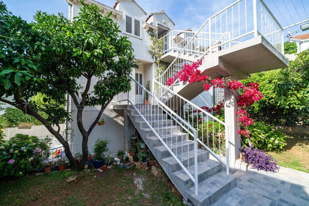 Zahrada ubytování Apartment Matej