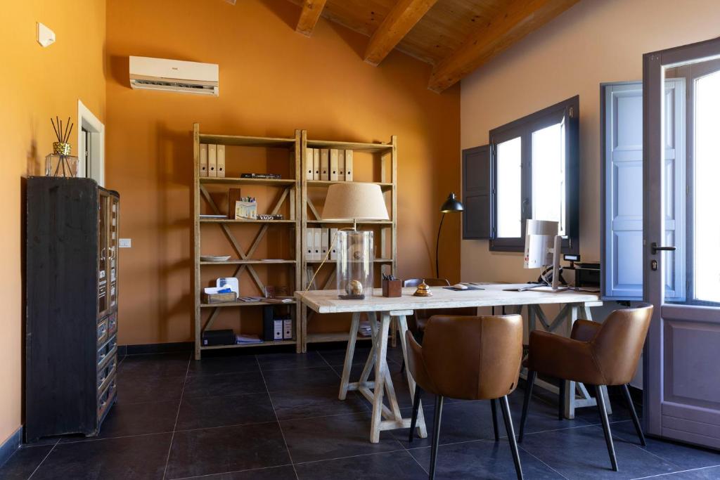 Kuchyň nebo kuchyňský kout v ubytování Masseria del Carrubo