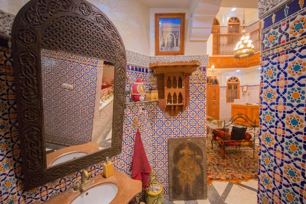 Koupelna v ubytování Riad Haddaji Fes