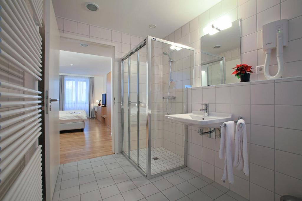 Koupelna v ubytování Hotel Simoncini