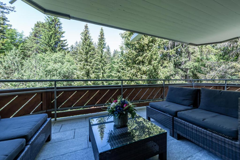 Balkón nebo terasa v ubytování Chalet Belmont