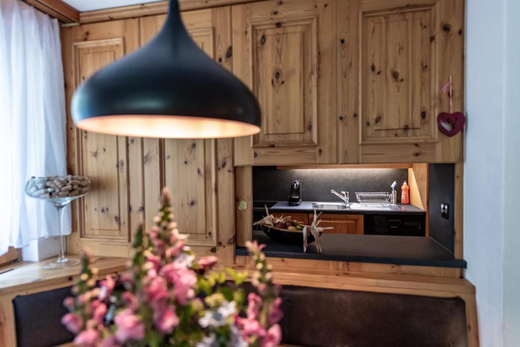 Kuchyň nebo kuchyňský kout v ubytování Chalet Belmont