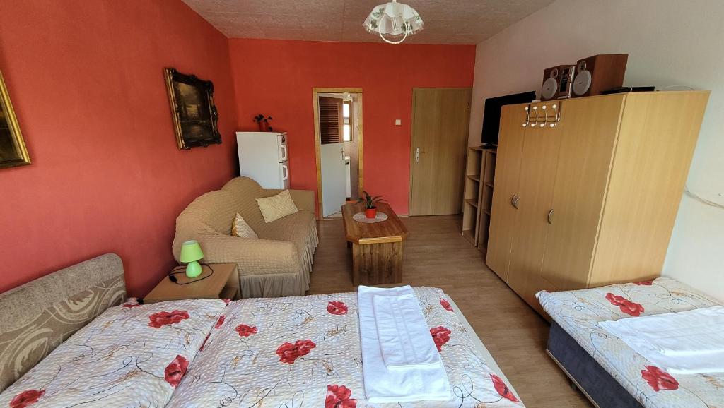 Postel nebo postele na pokoji v ubytování Villa Vraji