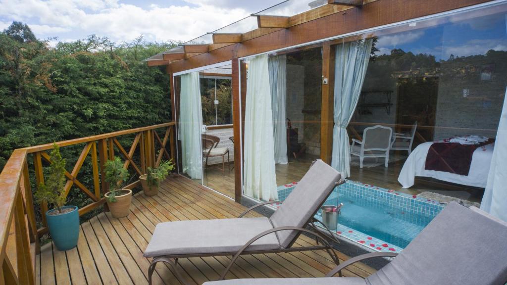 Balkón nebo terasa v ubytování Pousada Villa Monte Verde