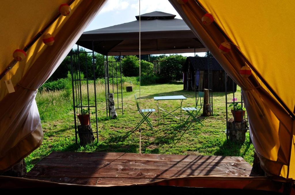 Zahrada ubytování Guillerin Caravan and Glamping