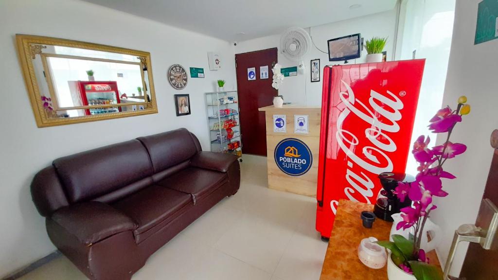 Posezení v ubytování Hotel Poblado Suite