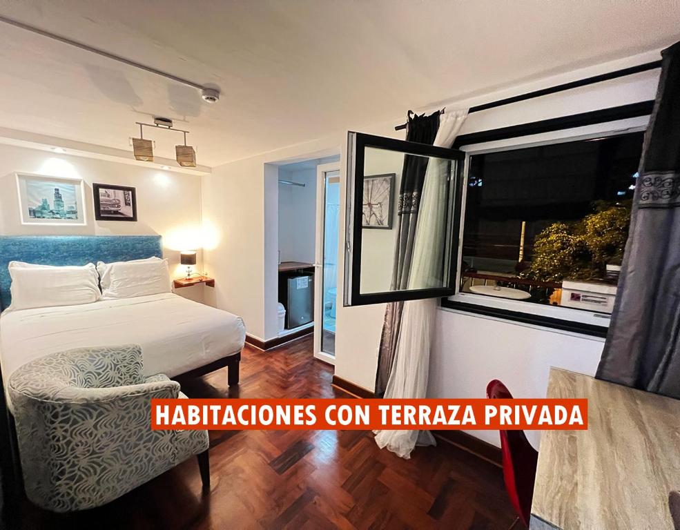 Postel nebo postele na pokoji v ubytování La Casa del Viajero