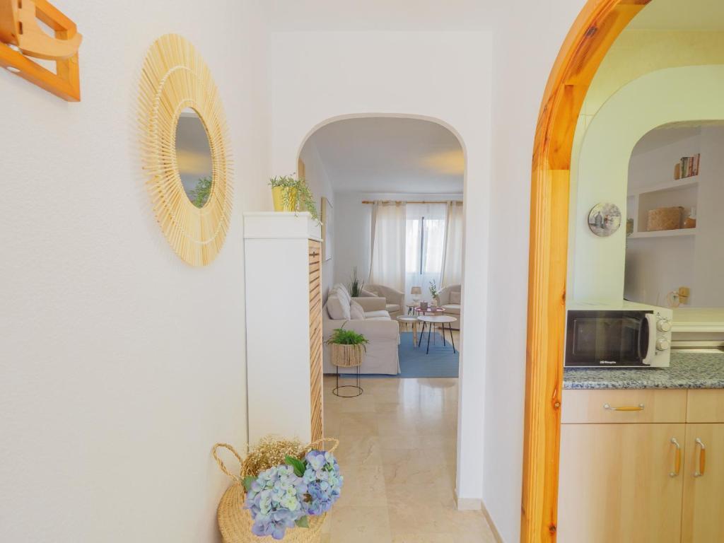 Kuchyň nebo kuchyňský kout v ubytování Cubo's Apartamento Las Acacias Beach