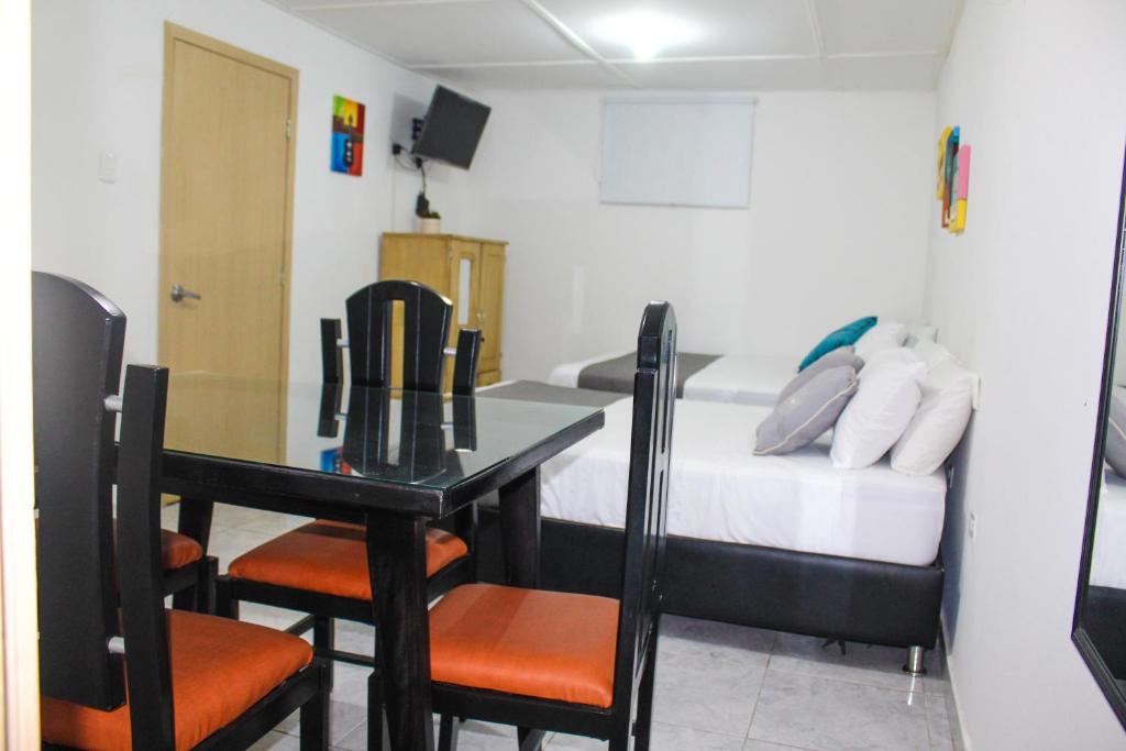 Posezení v ubytování Hotel Poblado Suite