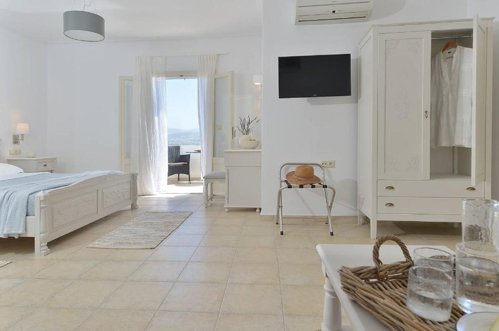 Postel nebo postele na pokoji v ubytování Hotel Mediterranean