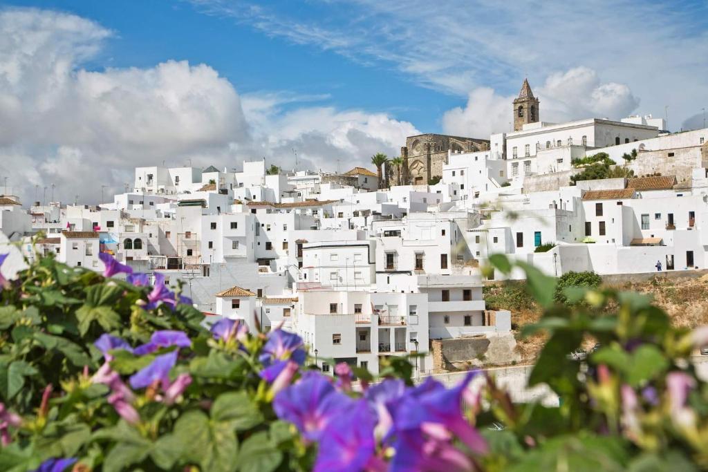 Nespecifikovaný výhled na destinaci Vejer de la Frontera nebo výhled na město při pohledu z apartmánu