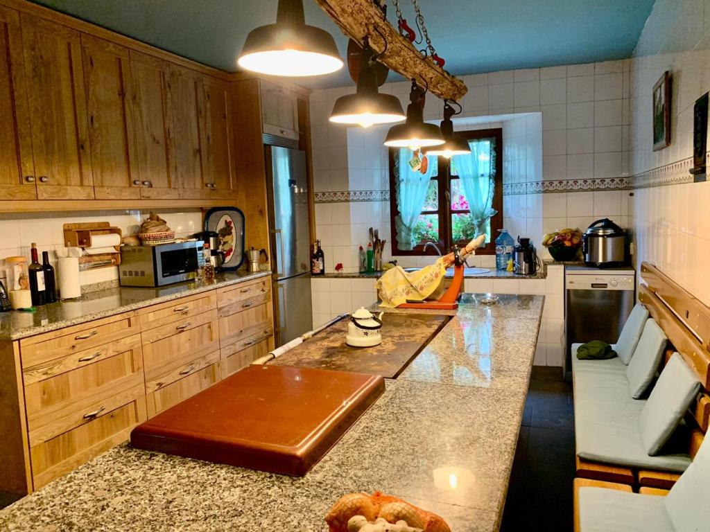 A kitchen or kitchenette at Finca in mitten der Natur.
