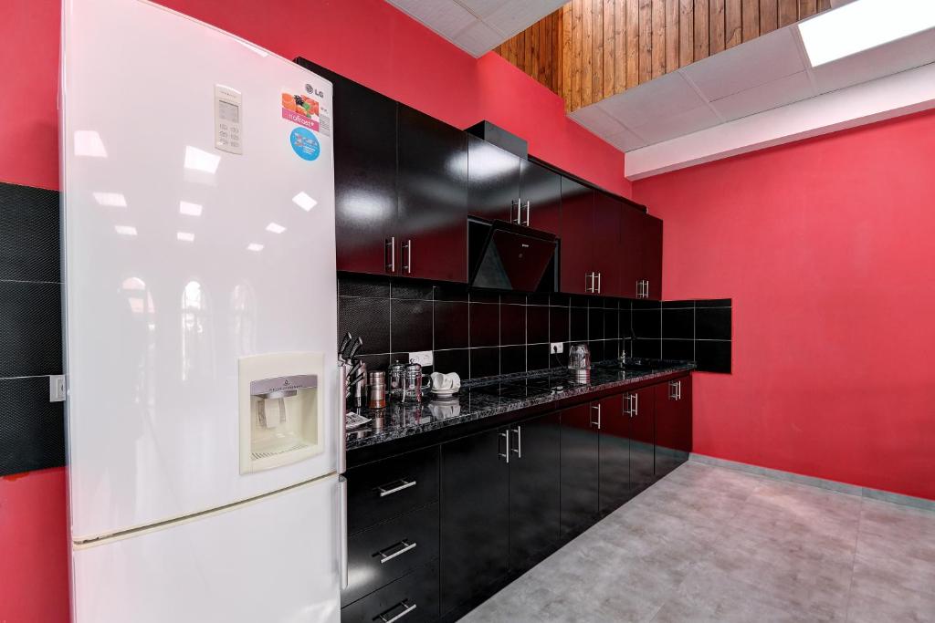Kuchyň nebo kuchyňský kout v ubytování Hotel SESIL