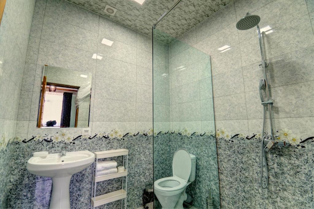 Koupelna v ubytování Hotel SESIL