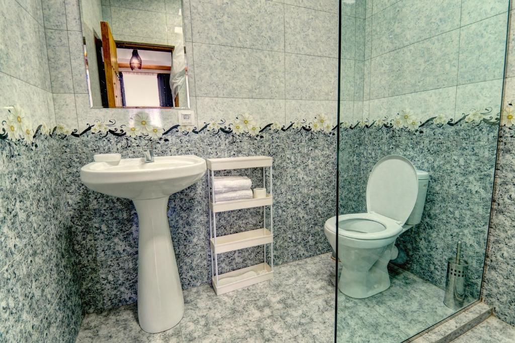 Koupelna v ubytování Hotel SESIL