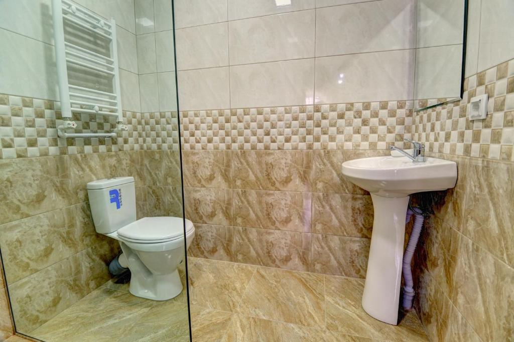 Koupelna v ubytování Hotel SESIL