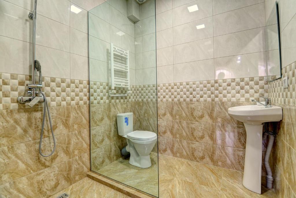 Koupelna v ubytování Hotel SESIL