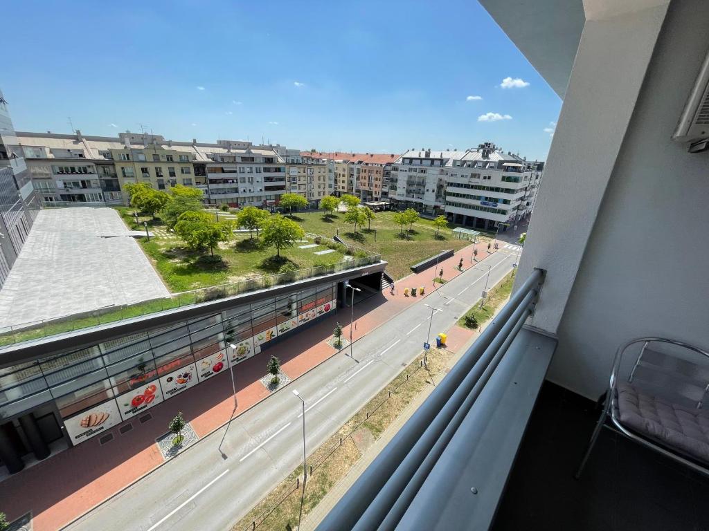 Balkón nebo terasa v ubytování Korzo Osijek 2