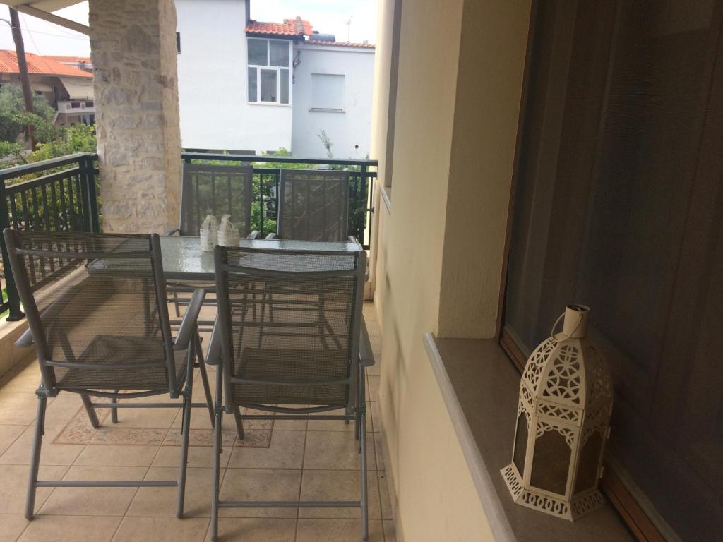 Balkón nebo terasa v ubytování Verani