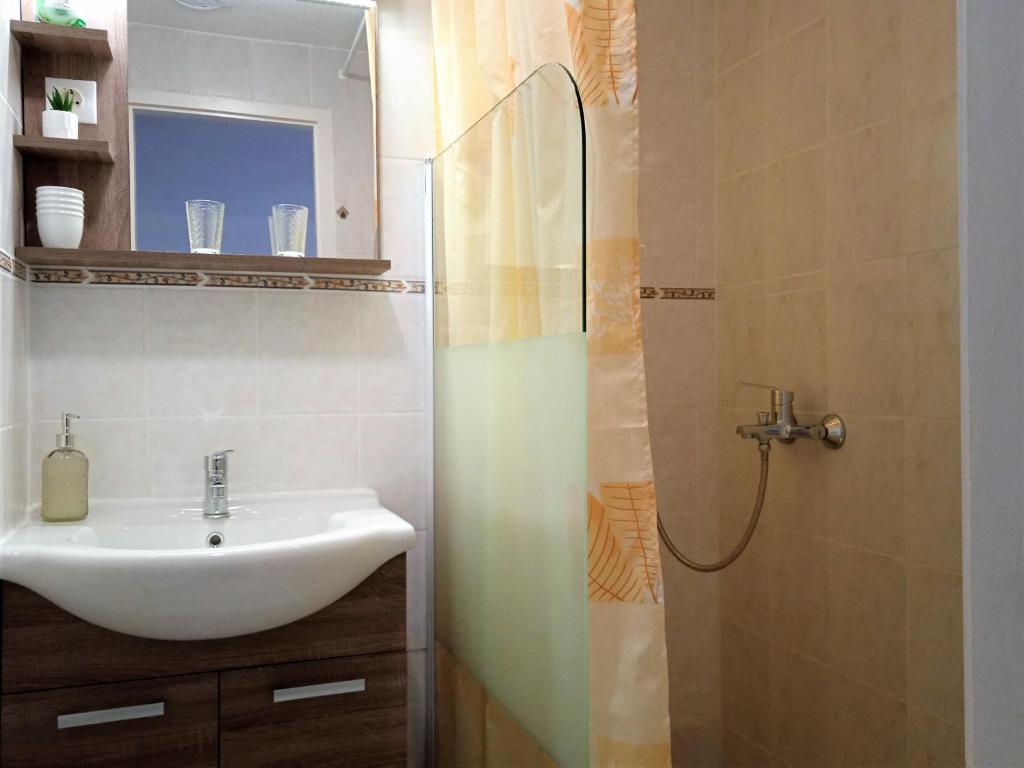 Koupelna v ubytování Bogácsa Apartman
