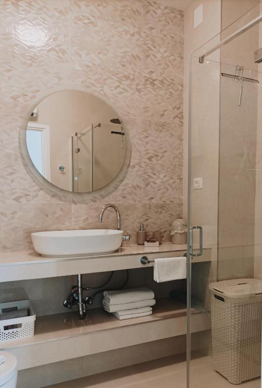 Kúpeľňa v ubytovaní LUXURY APARTMENT MEJE