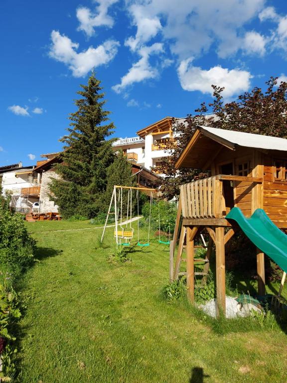Zahrada ubytování Hotel Crusch Alba Sta Maria