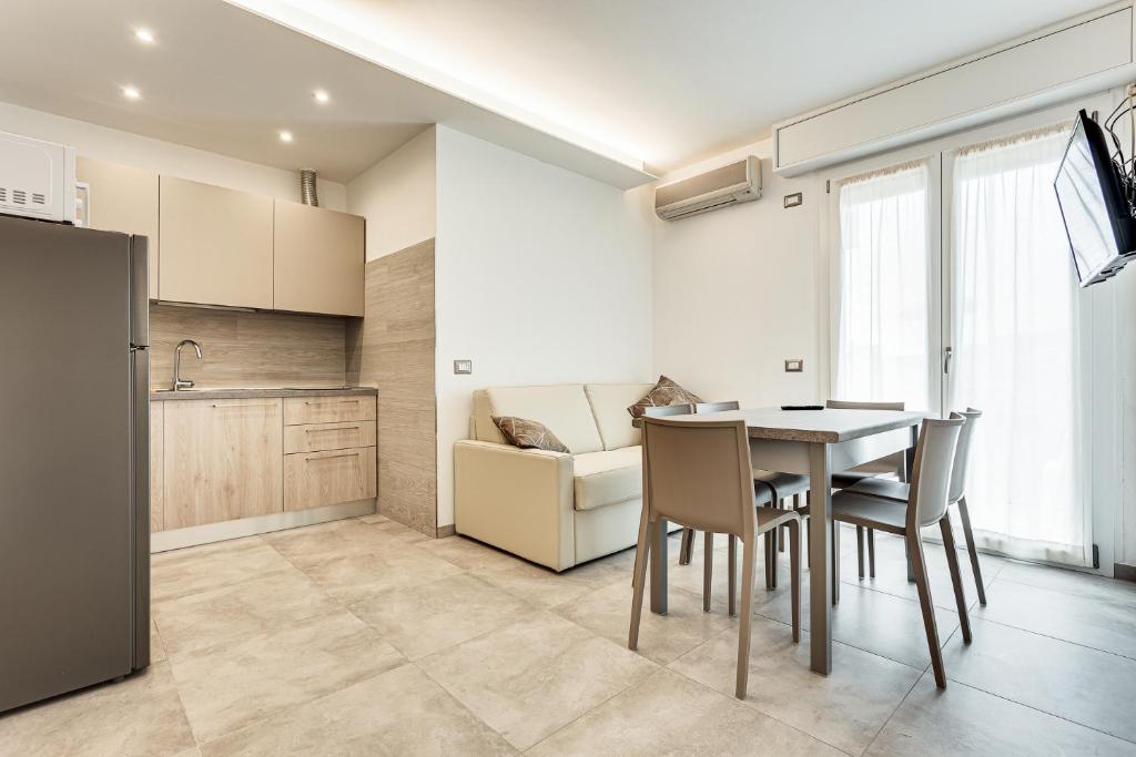 Kuchyň nebo kuchyňský kout v ubytování Hotel Riz