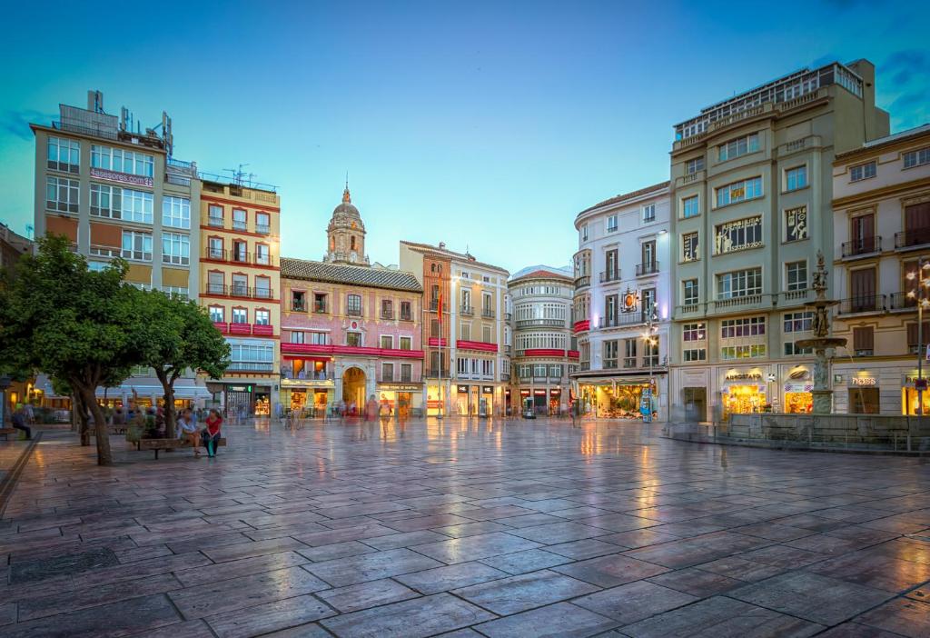 Výhľad na mesto Malaga alebo výhľad na mesto priamo z apartmánu