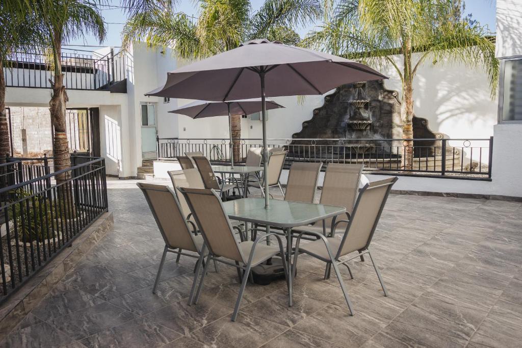Patio nebo venkovní prostory v ubytování Hotel Nuevo Bernal