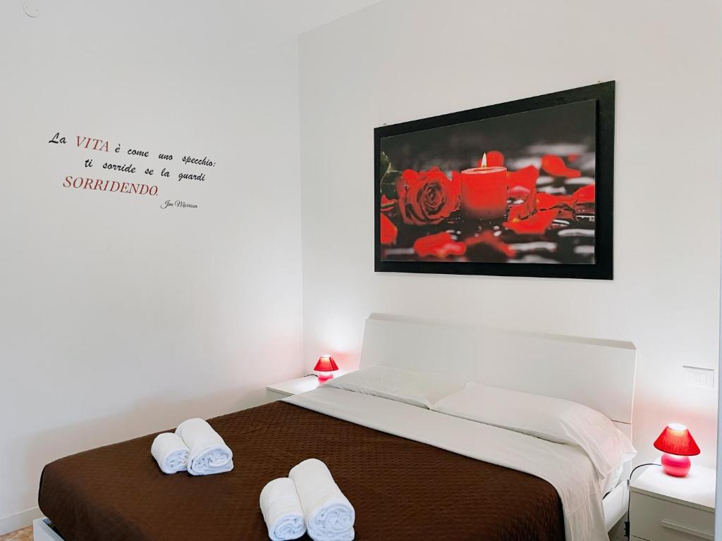 Postel nebo postele na pokoji v ubytování Confortini Rooms SUNDAY