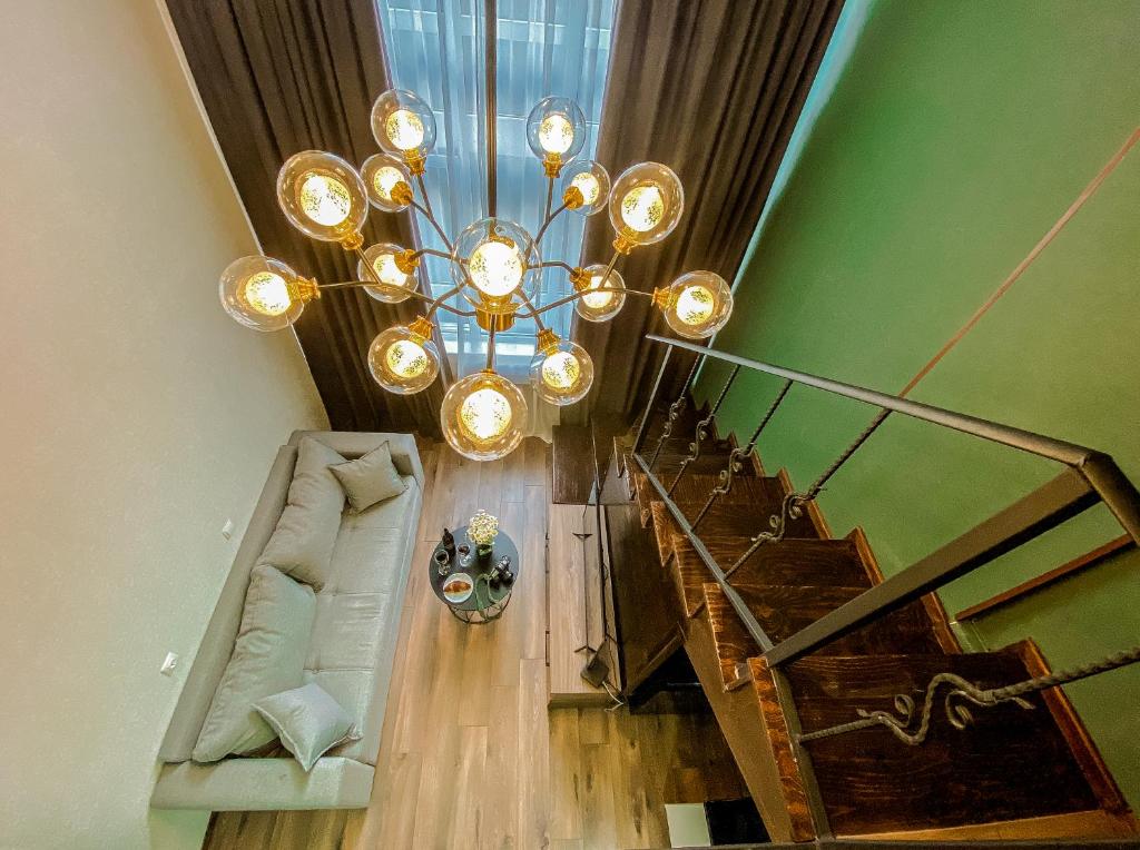 Posezení v ubytování Luxury Duplex Suites - City Center