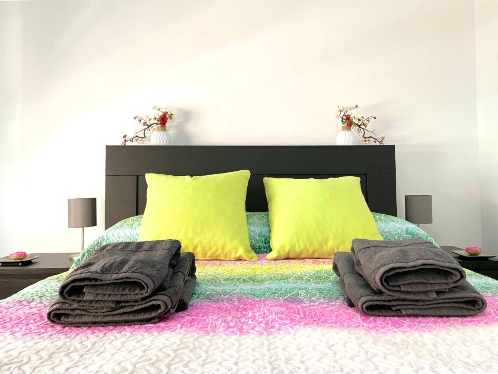 Posteľ alebo postele v izbe v ubytovaní Apartamento Vialia