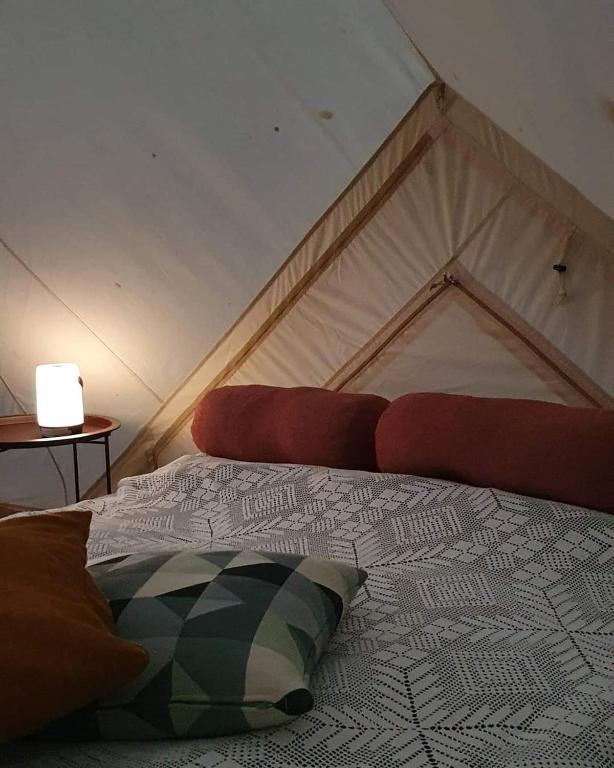 Postel nebo postele na pokoji v ubytování Hos Molsgaarden