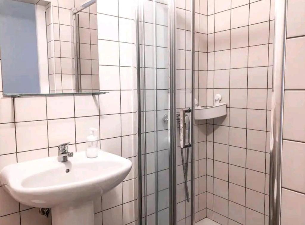 Ванная комната в Sudoeste Guest House
