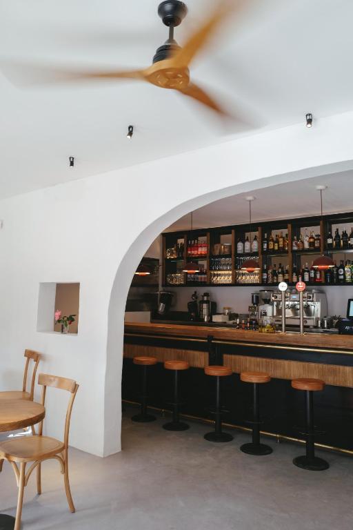 Lounge nebo bar v ubytování Hostal Mar y Sal