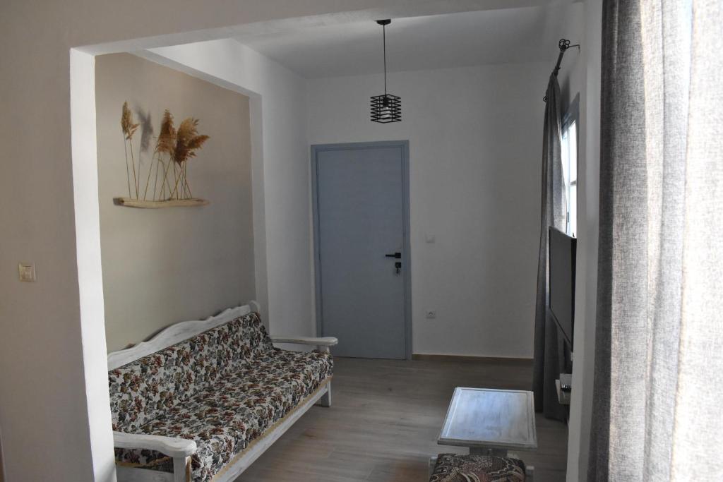 Postel nebo postele na pokoji v ubytování Voula's House