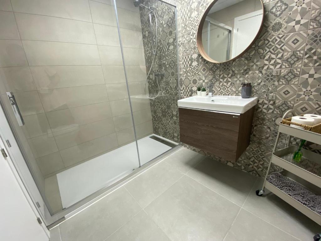 Kúpeľňa v ubytovaní Bonito Apartamento de 2 habitaciones con terraza