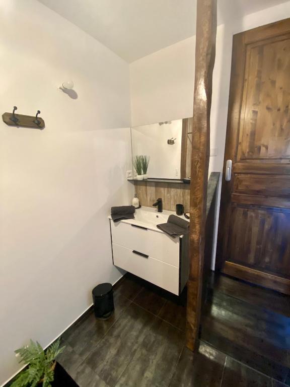 Kuchyňa alebo kuchynka v ubytovaní Gîte entièrement rénové Bord de Sèvre
