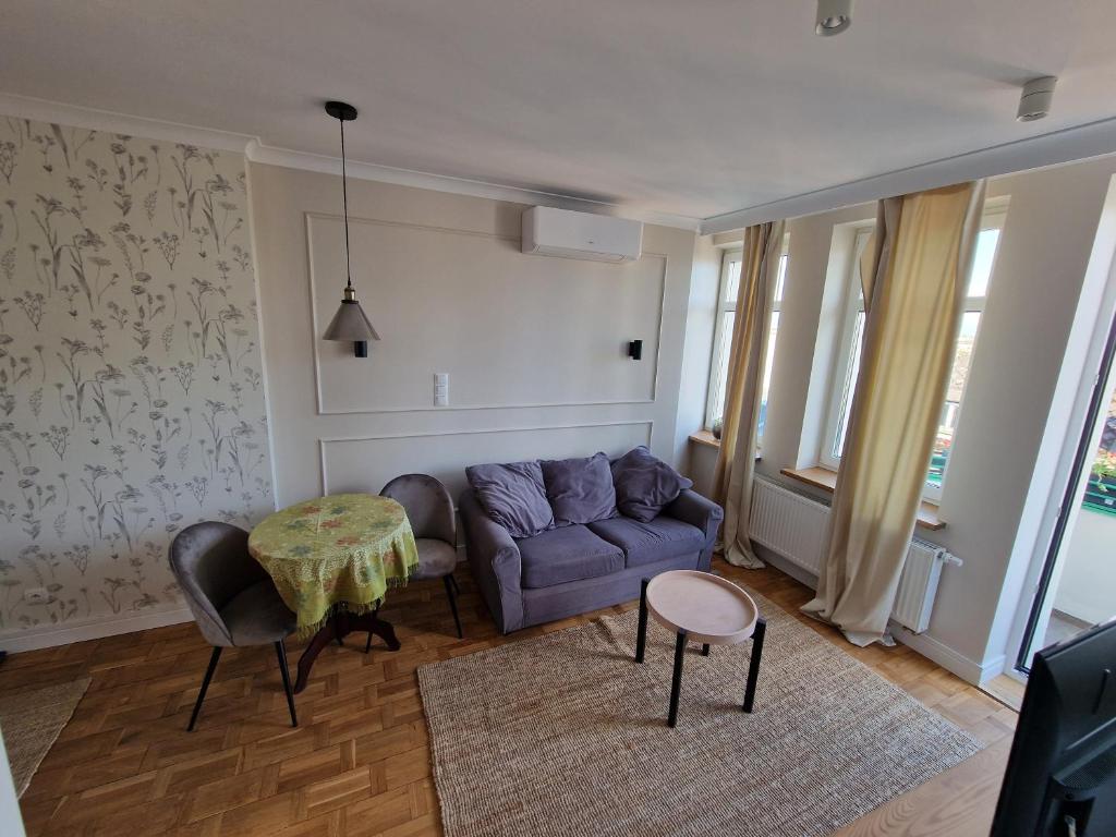 Posedenie v ubytovaní Klimatyczny Apartament na Bydgoskim Przedmieściu