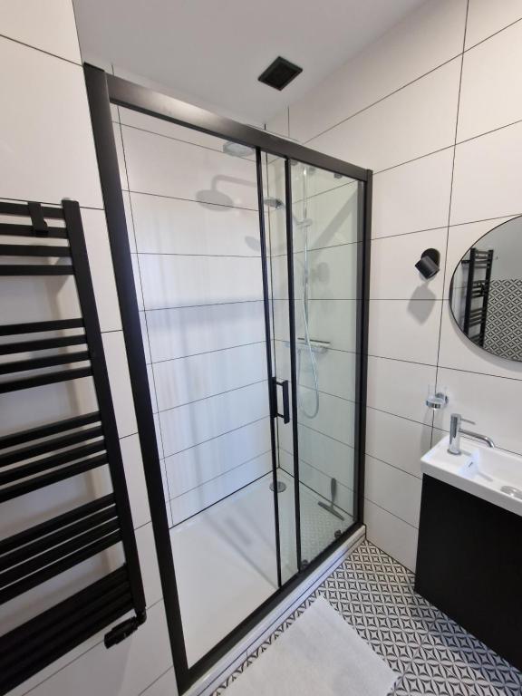 Kúpeľňa v ubytovaní Klimatyczny Apartament na Bydgoskim Przedmieściu