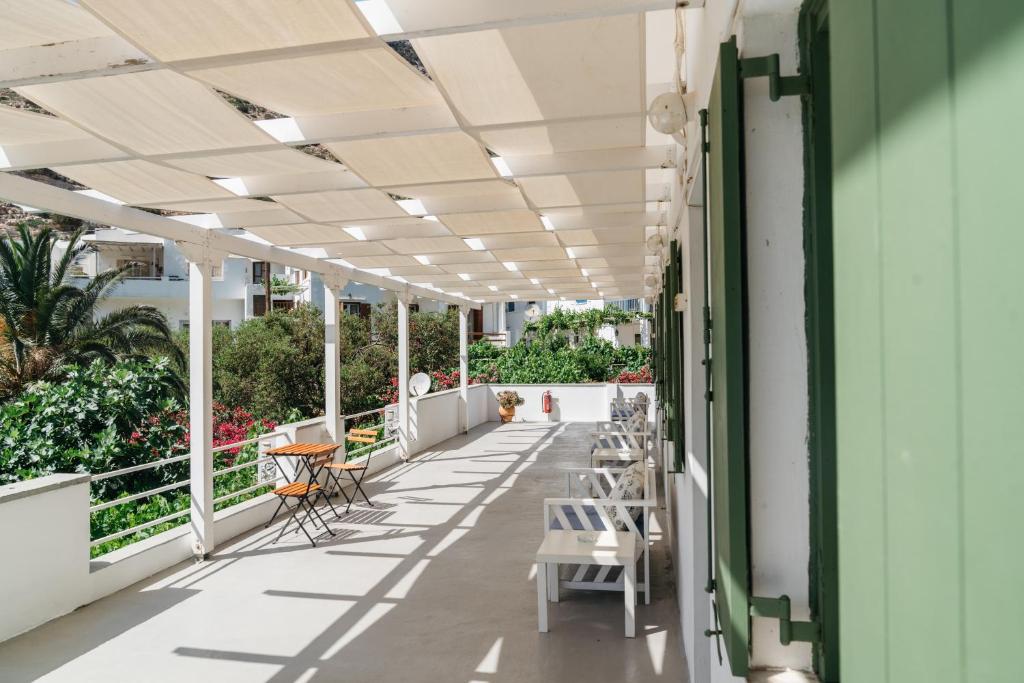 Balkón nebo terasa v ubytování Oasis