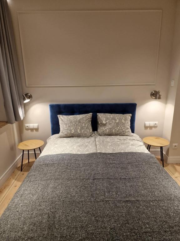 Posteľ alebo postele v izbe v ubytovaní Klimatyczny Apartament na Bydgoskim Przedmieściu