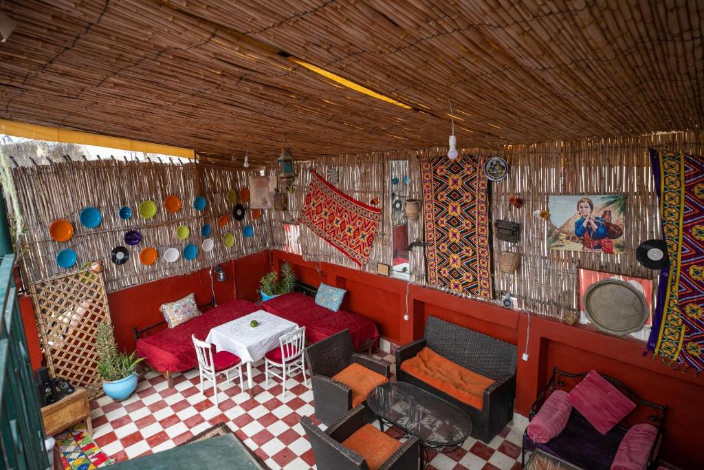Posezení v ubytování Fes Hostel Home