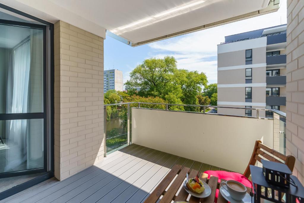 Balkón nebo terasa v ubytování Apartamenty Adyl Platany