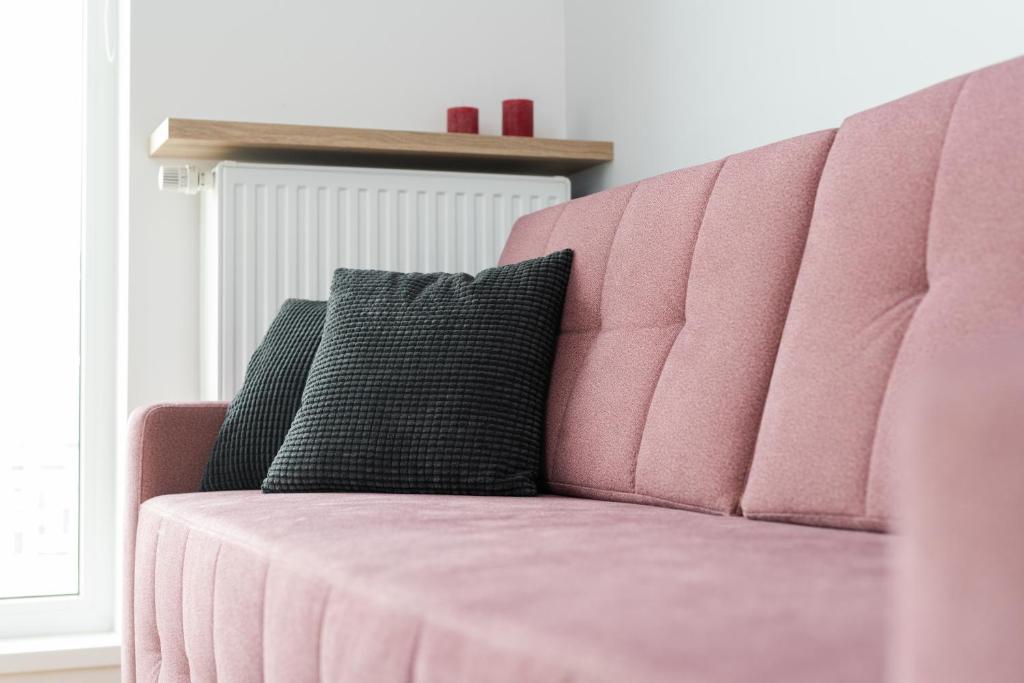 Posezení v ubytování Apartment Kamienna Krzyki with FREE GARAGE Wrocław by Noclegi Renters