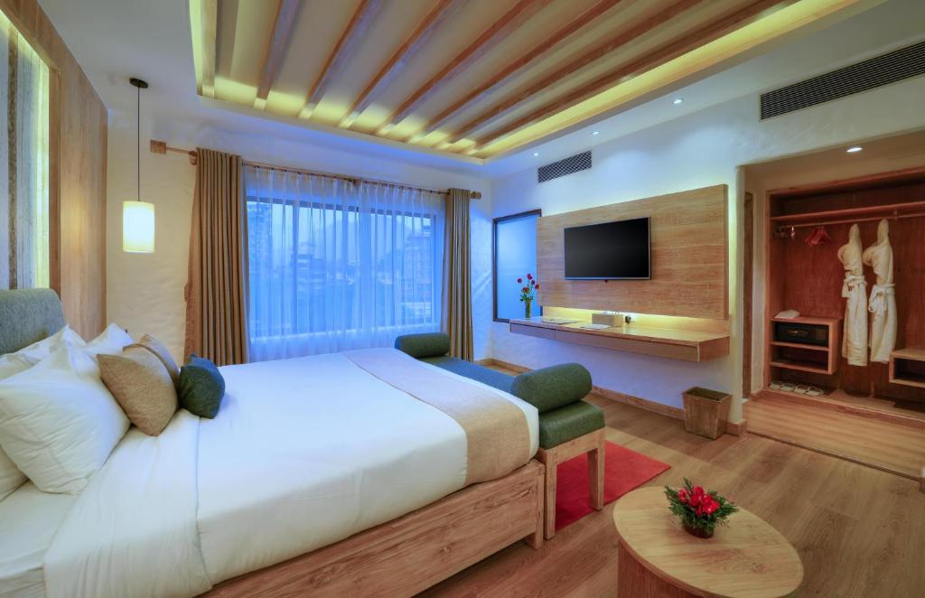TV o dispositivi per l'intrattenimento presso Hotel Barahi Pokhara