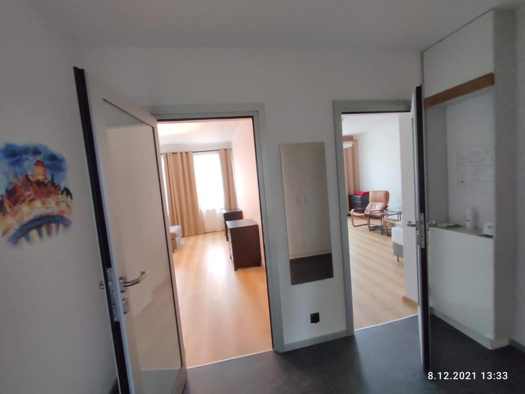 Kuchyňa alebo kuchynka v ubytovaní APARTAMENT PRZY PARKU ŚRÓDMIEŚCIE